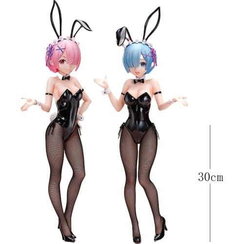 Anime Figure Rem Freeing 1/4 Re:life In A Different World From Zero Bunny Girl Pvc Model Collectible Decoration Brinquedos