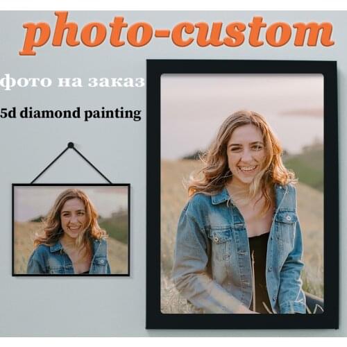 Photo Custom DIY 5D Diamond Painting Full Square/Round Drill Resin Diamont Embroidery Pictures Cross Stitch Kits Private Gift