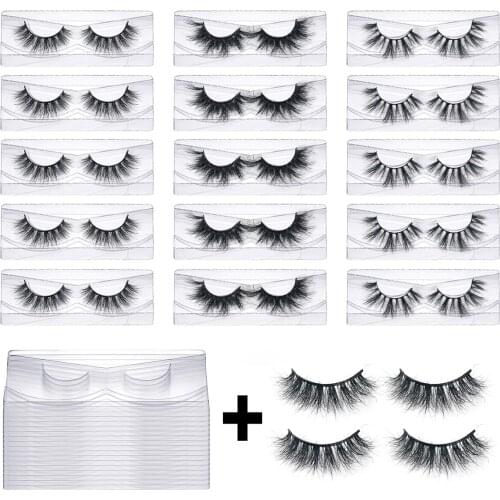 FOXYFOX Wholesale Mink Eyelashes 3D Mink Lashes Natural False Eyelash Hand Made Makeup Eye Lashes 3D Mink Eyelashes Bulk