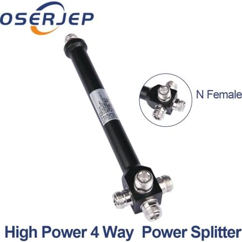 RF Coaxial Splitter 1 to 2/3/4 In 1 Way Power Splitter 800-2500MHz Signal Booster Divider N female Type Power Splitter Cable