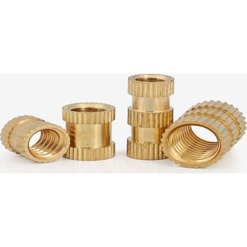M4m5m6m8 copper knurled nut inlay embedded parts