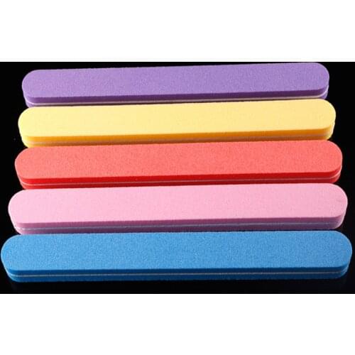Washable Sanding Sponge Nail File Buffer 100/180 Polishing Grinding Manicure Pedicure Pads Nail Filing Tools