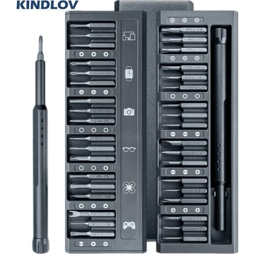 KINDLOV Screwdriver Set 36 In 1 Precision Torx Hex Slotted Bits Kit Multifunctional Screw Driver Set For Laptop Phone Hand Tools