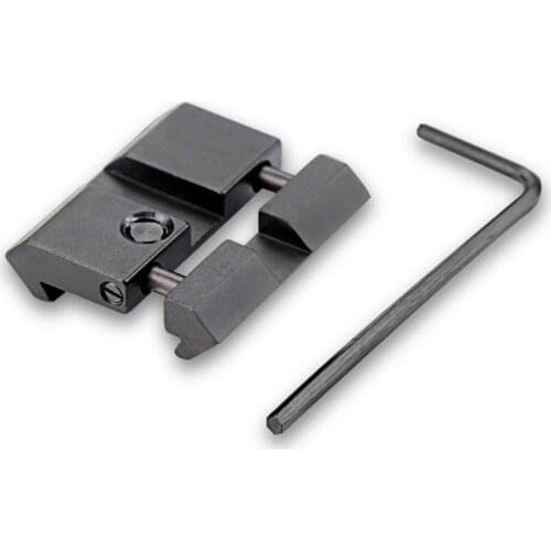20mm/21mm to 11mm/10mm Fixture Adapter Aluminum Adapter .22 cal Rifle Gun Mount Base Snap In Rail Adapter
