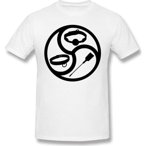 BDSM Life BDSM And Kink Symbol Casual T Shirt Dominant Submissive Slave Play Master Sexy Sub Tee Shirt 100% Cotton top