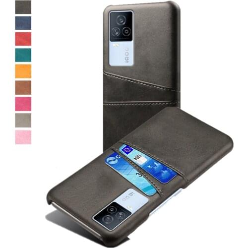 Luxury Retro PU Leather Cover Funda For Vivo iQOO 7 Legend Coque Card Slots Wallet Case For VI VO iQOO7 5G 6.62" 2021 Capa Shell