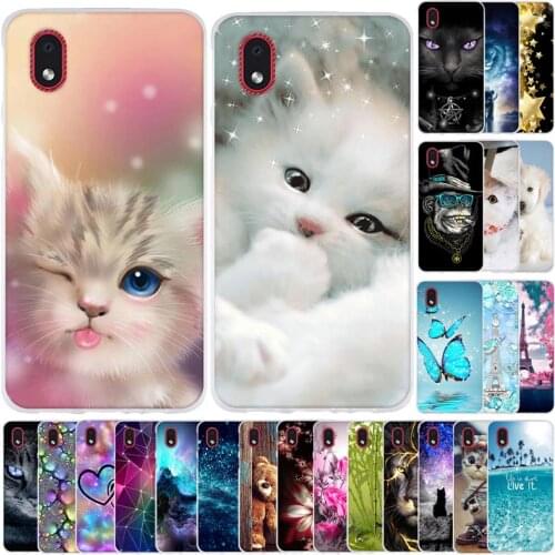 Silicon Case For Samsung Galaxy A01 Core Case Cover Back Cute Cartoon Soft TPU Capa Funda Samsung A01 Core Case Back Cover Etui