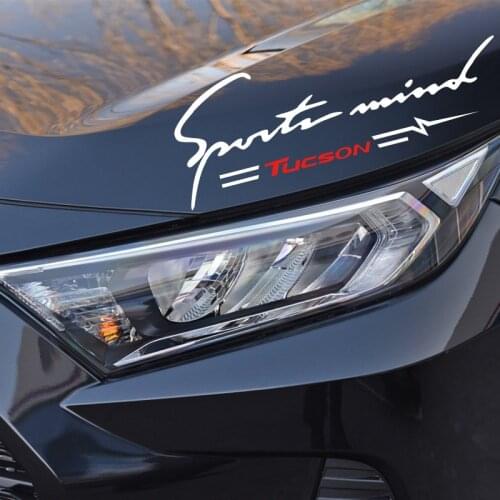Sport Style Car Reflective Stickers Lamp Eyebrow Auto Racing Decor Stickers for hyundai Tucson 2014 2016 2018 2019