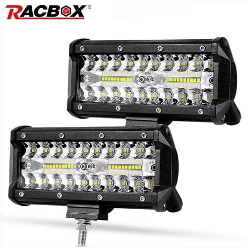 Offroad LED Light Bar 7 Inch Combo Beam Spotlight LED Work Light For LADA Truck Tractor UAZ ATV SUV 4x4 Auto Fog Light 12V 24V