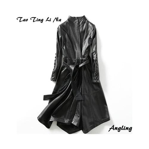 Tao ting li na Women's Long Raincoats