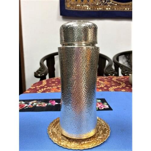 Thickness Silver Thermos Bottle Travel Mug With Gift Box