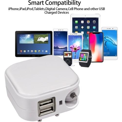 V 2.1A USB Charger,USB Car Charger, Power Adaptor Charger Compatible with Mobiles,iPhones,iPads,Android,Tablets and Cars