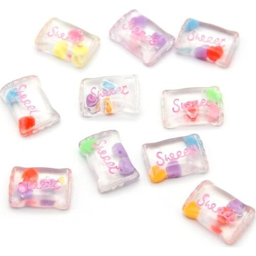 David accessories Mixed 3d Resin Transparent Candy Accessories DIY Craft Supplies Decoration Materials Toys Handmade,10Yc11977