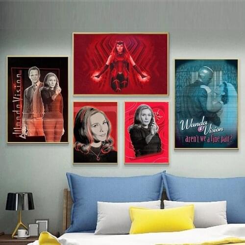 5D DIY Diamond Painting Marvel Anime Superhero Scarlet Witch Wanda Vision Diamond Embroidery Art Pictures home Decoration