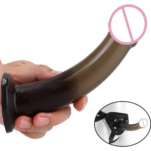 Anal Plug Female Masturbation Strong Suction Cup Wearable Panties Realistic Penis Strapon Dildos Sex Toys for Women Lesbian