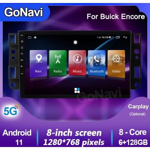 GoNavi Android 11 Car Radio DVD MP5 Intelligent Touch Central Multimedia Screen System Navigation carplay GPS For Buick Encore
