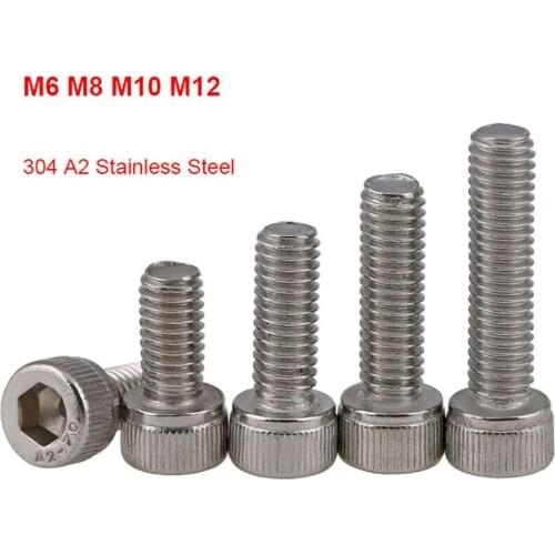 M6 M8 M10 M12 Left Threaded Hexagon Hex Socket Cap Head Screw 304 Stainless Steel Reverse Thread Left Tooth Allen Screw Bolts