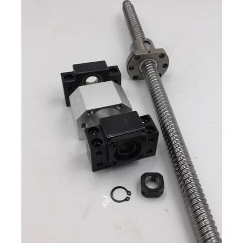CNC Ballscrew 32mm SFU3210 L-1000mm C7 SFU3210 Single Ballnut BK25 BF25 End Support Nut housing with End Machine