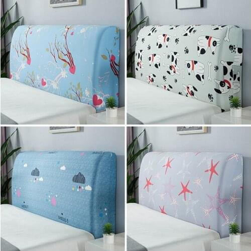 Elastic Brushed Bed Head Cover Headboard Cover All-inclusive Dustproof Protective Cover Soft Home Hotel Furniture Backrest Case