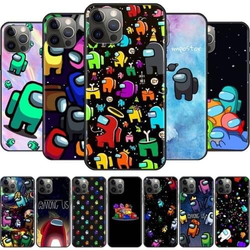 Hot Game A-Mong U-S For Apple iPhone 11 12 Pro Max SE 2020 7 8 Plus XR Soft Phone Case X XS 6 6S 5 5S Silicone Back Cover Shell