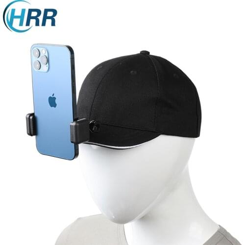 New Phone Head Mount Strap Hat Cap Holder for Iphone Samsung Huawei Xiaomi Smartphone for GoPro Hero 9 8 7 6 5 4 Sports Camera