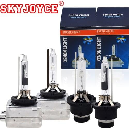 SKYJOYCE 2PCS 35W 4300K 5000K 8000K 6000K D1S xenon hid bulb metal holder D2S D3S D4S D1R D2R D3R D4R xenon car headlight