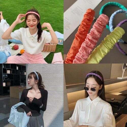Fashionable summer new thin tie dye two in one ribbon large intestine circle womens curling circle headdress