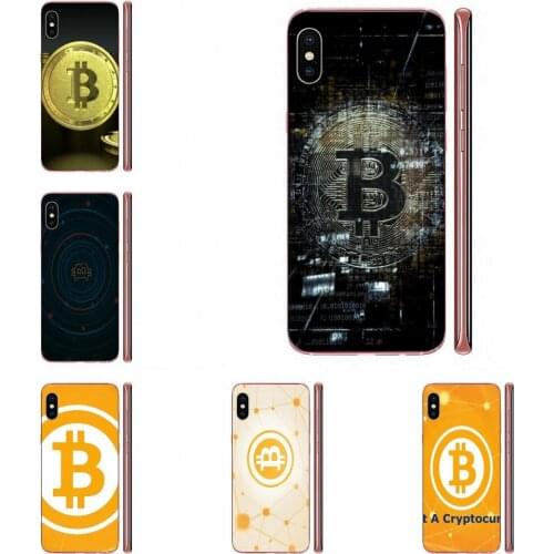 For Xiaomi CC9E Mi3 Mi4 Mi4i Mi5 Mi 5S 6 6X 8 9 SE Play Plus Pro Lite A1 Mix 2 Note 3 Soft TPU Phone Covers Case Bitcoin Coins
