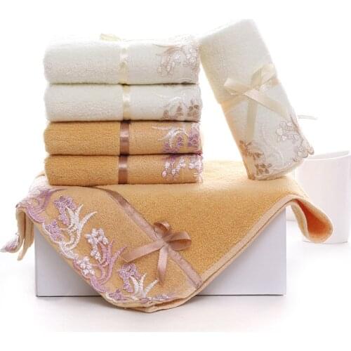 Flower Soft Print Towel Set 100% Cotton 70*140cm Lace Bath Beauty Face Towel Large Hotel Spa Sport Shower Towel For Adults Home