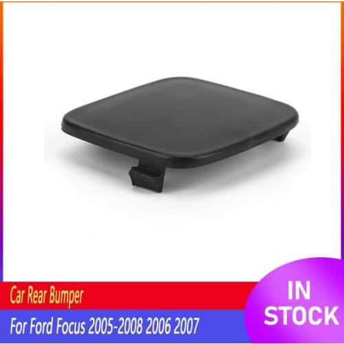 NEW Car Rear Bumper Tow Hook Cover Auto Back Cover Cap Trailer Rear Bumper Cover For Ford Focus 2005-2008 2006 2007