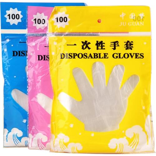 100 PCS Disposable Food Plastic Gloves Kitchen Accessories Or Restaurant BBQ Dinning Beauty Eco-friendly Fruit Vegetable Gloves