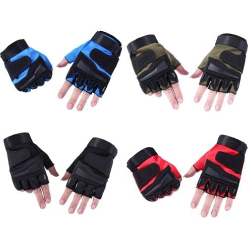 Ridding gloves Fitness mens and womens half-finger gloves outdoor riding tactical gloves sports breathable anti-friction glove