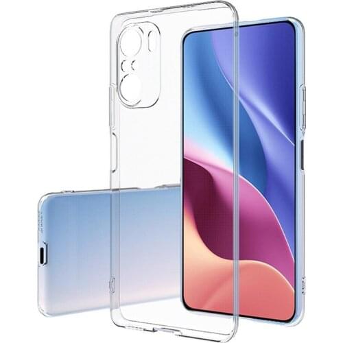 Transparent Silicone TPU Case for Xiaomi Redmi K40 Mobile Phone Back Cover 360 Protective for Xiaomi Redmi K40 Pro Clear Fundas