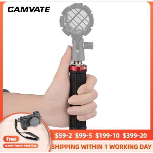 Handle Hand Grip Stabilizer Camera SLR DSLR for LED Video Flashlite 1/4'' Black C1050 camera photography accessories