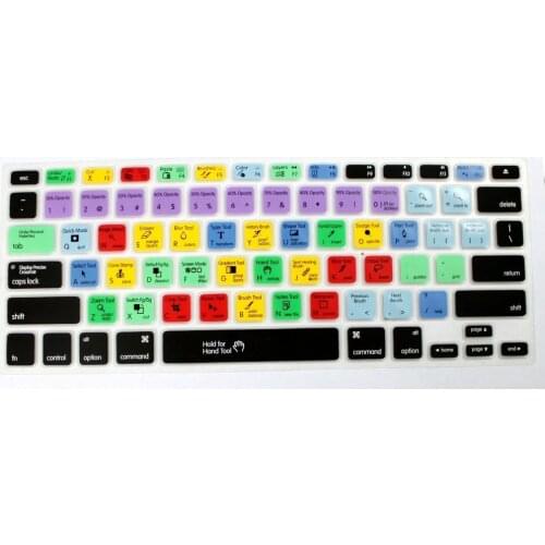For Mac 2016 Photoshop PS Silicone Keyboard Cover Skin For Macbook Air Pro Retina 13 15 17 13.3 15.4 US American Version