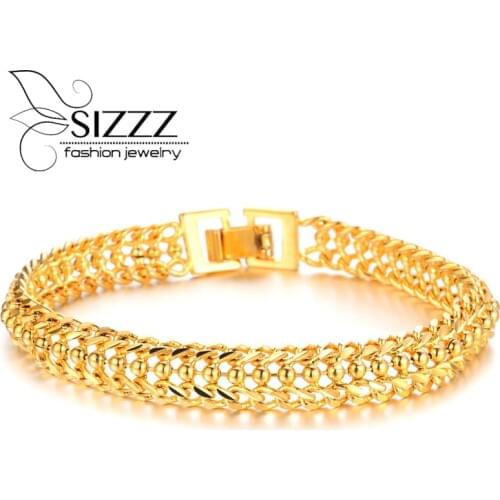 Золотые браслеты SIZZZ China At AliExpress