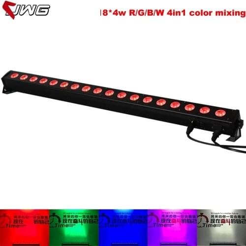 Free Shipping 18x4w 4in1 Led Wall Washer Light RGBW Wash Flood Light IP20 Lighting DMX Stage Light for Stage Theater Disco Night