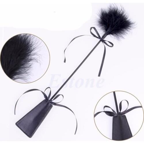 Adult Bondage Flogger Kinky Restraints Fetish Feather Tickler Crop Spanking Whip