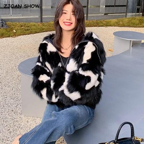 ZJOAN SHOW Women's Jackets With Fur