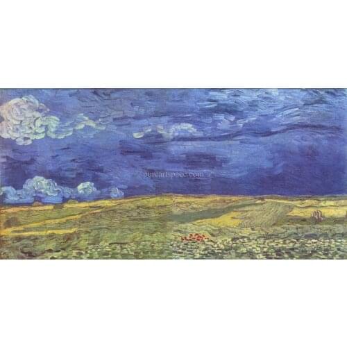 Famous Vincent Van Gogh oil painting Wild Field Scenery reproduction on canvas 100% hand painted