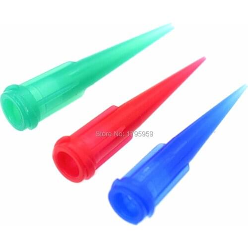100pcs Adhesive Dispensing Plastic Tapered Needle Tips 18G 22G 25G Tapered Blunt Tips Liquid Glue Dispenser Dispensing Needles