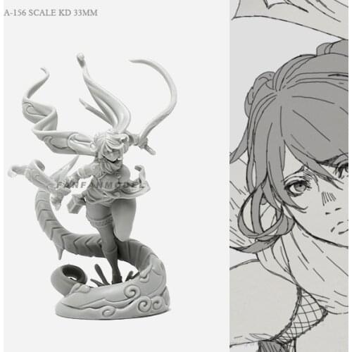 33mm Resin model kits figure beauty colorless and self-assembled A-156