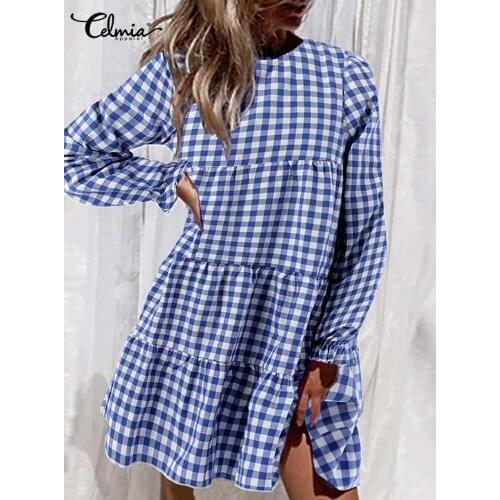 Модные платья-трапеции Celmia China At AliExpress