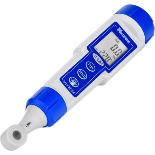 Pen Type Digital Salinity Meter Waterproof LCD Salinometer 0.0%-10.0% Food Salt Intake Control Water Liquid Seawater Salt Tester
