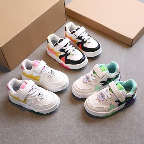 Children Sports Shoes New Girls Color Matching Fashion Boys Casual Shoes Breathable Hot School Shoes 21-30 Leisure Shoe Air-mesh