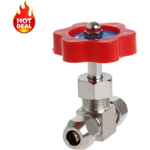 Durable Needle Valve Tube Nickel-Plated Brass Plug Needle OD 6mm/8mm/10mm Valve MY26_35