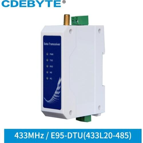 E95-DTU(433L20-485) 20dBm 433MHz RS485 Wireless Module Din-Rail LoRa Modem Wireless Data Transmission Station Long Distance