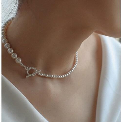 Elegant White Imitation Pearl Choker Necklace Pearl Wedding Necklace for Women Charm Fashion Jewelry
