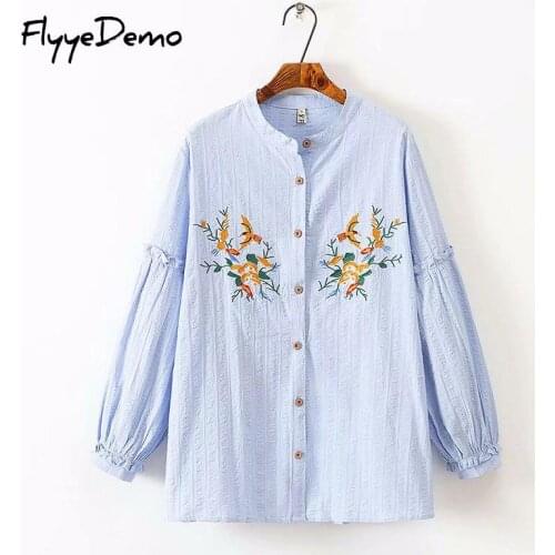 Женские хлопковые рубашки FlyyeDemo China At AliExpress