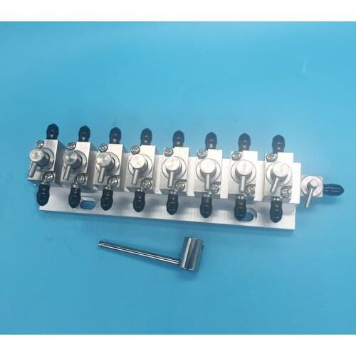 Inkjet printer printhead cleaning ink valve units for Flora Zhongye Infiniti 4 6 8ways manual hand clean unit printhead cleaner